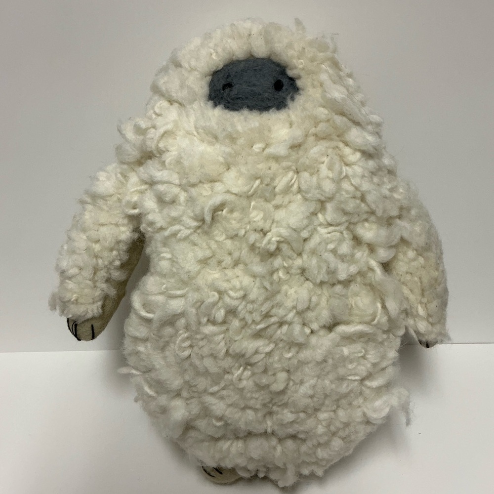 West Elm Yeti Shaped Wool Lumbar Pillow